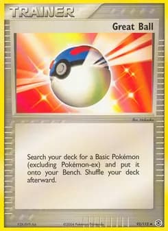 Great Ball card in English