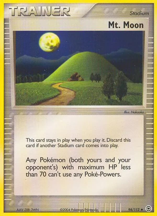 Mt. Moon card in English
