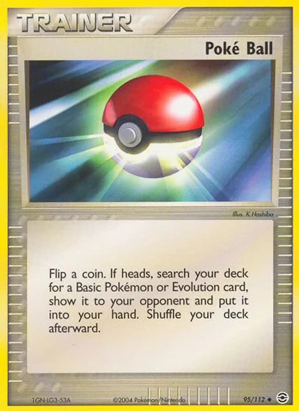Poké Ball card in English