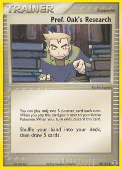 Prof. Oak's Research card in English