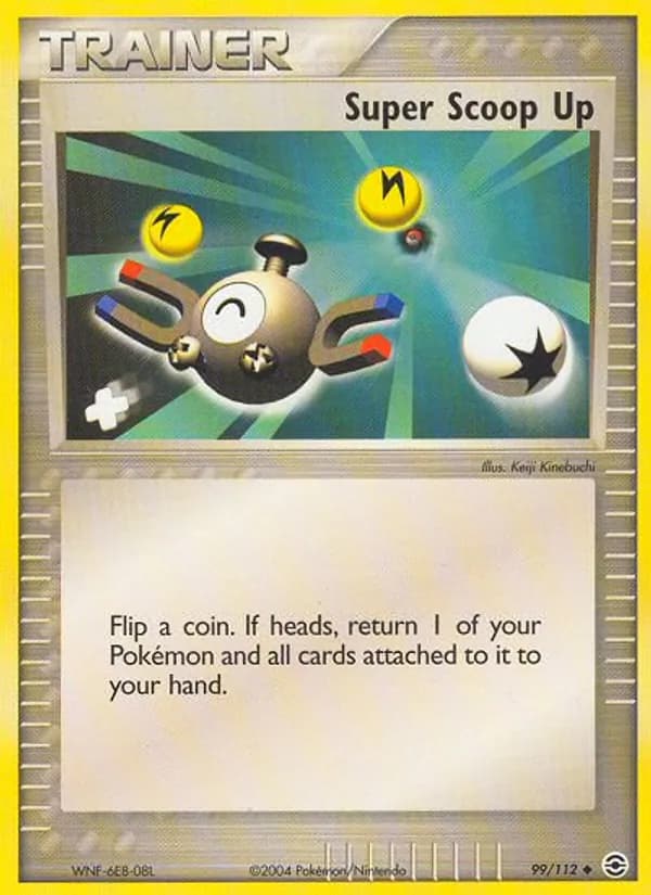 Super Scoop Up card in English