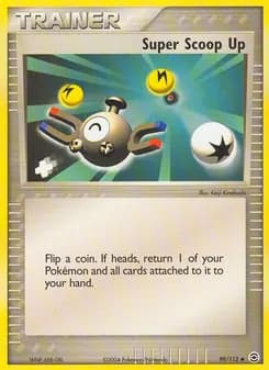 Super Scoop Up card in English
