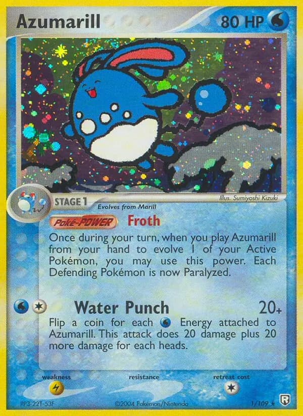 Azumarill card in English