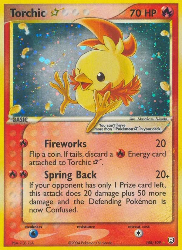 Torchic ☆ card in English