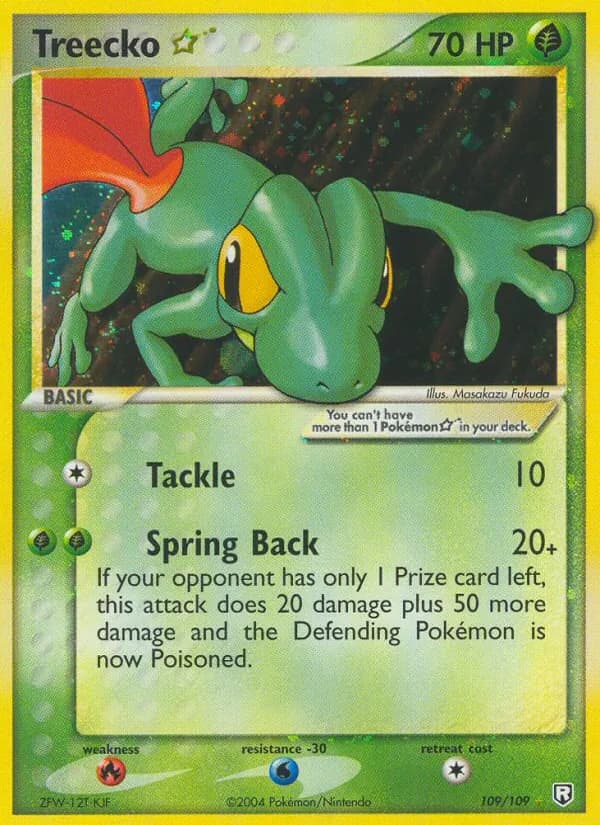 Treecko ☆ card in English