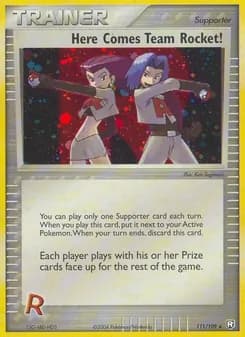 Here Comes Team Rocket! card in English