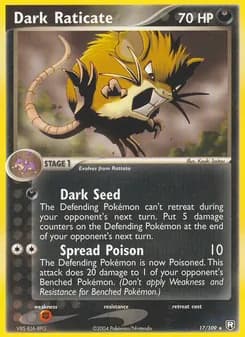 Dark Raticate card in English