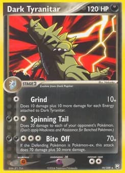 Dark Tyranitar card in English