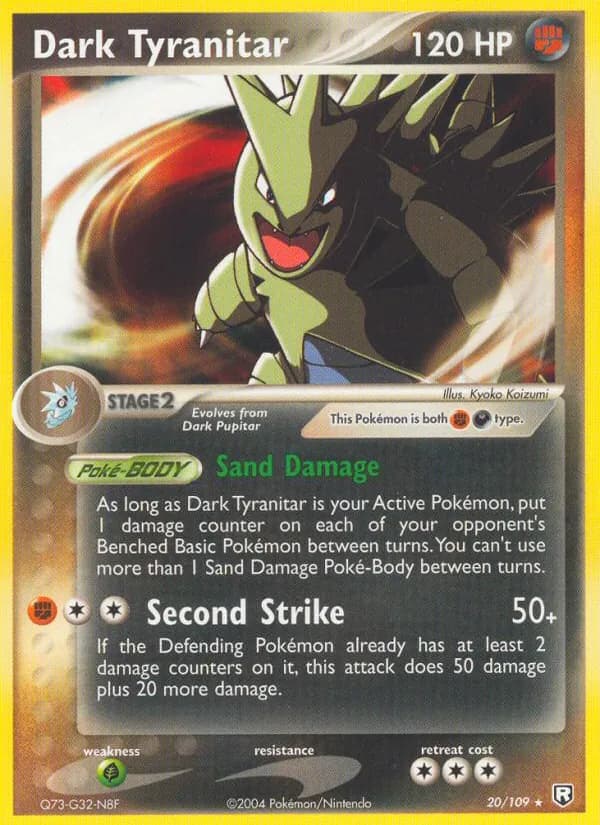 Dark Tyranitar card in English