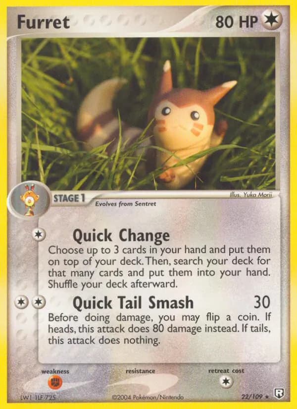 Furret card in English