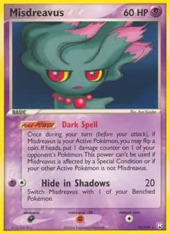 Misdreavus card in English