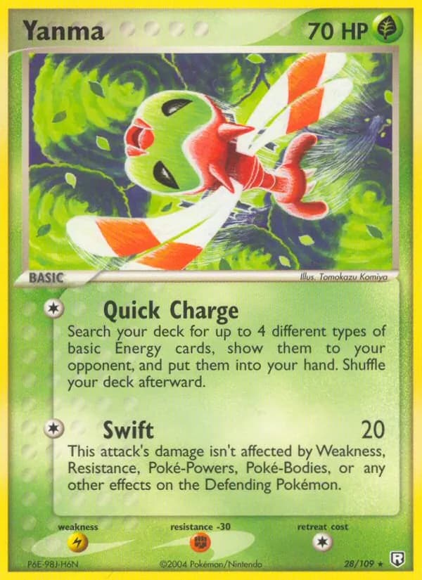 Yanma card in English