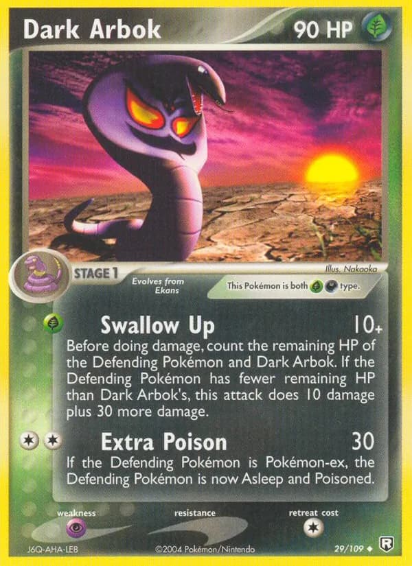 Dark Arbok card in English