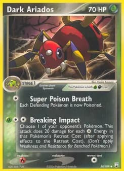 Dark Ariados card in English