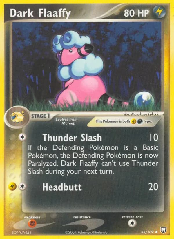 Dark Flaaffy card in English