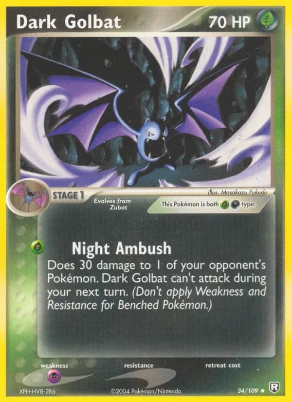 Dark Golbat card in English
