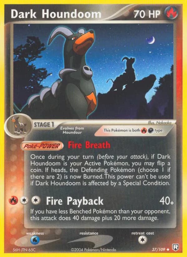 Dark Houndoom card in English