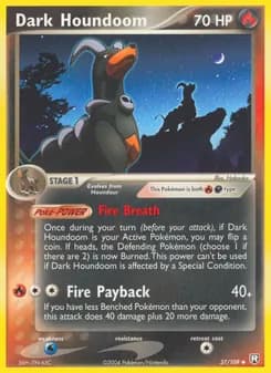 Dark Houndoom card in English