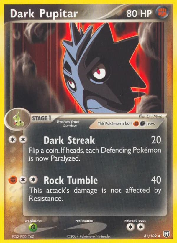 Dark Pupitar card in English