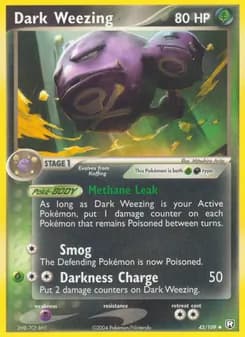 Dark Weezing card in English