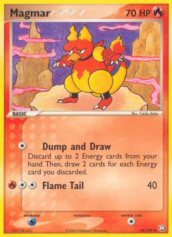 Magmar card in English