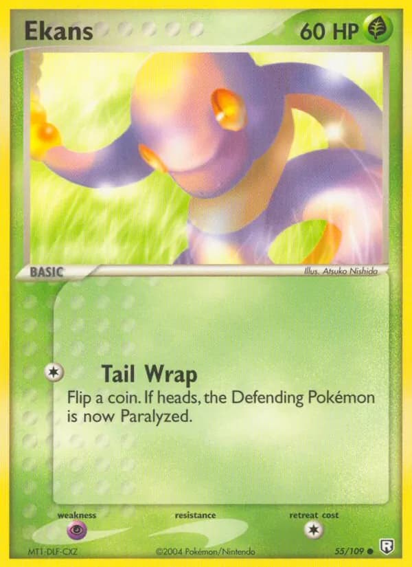 Ekans card in English
