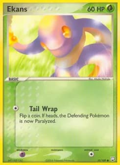 Ekans card in English