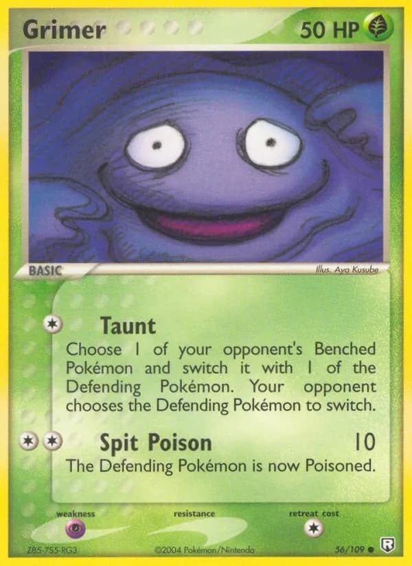 Grimer card in English