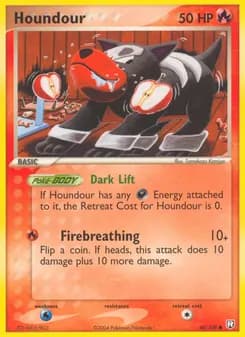 Houndour card in English