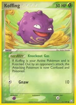 Koffing card in English