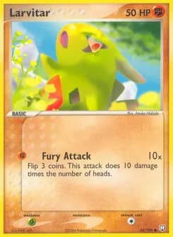 Larvitar card in English