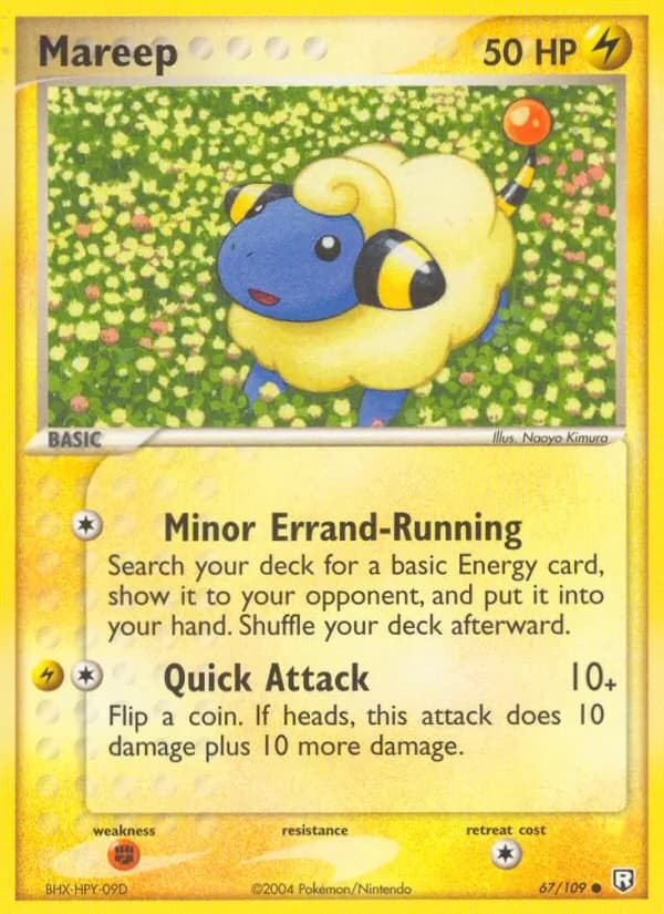 Mareep card in English