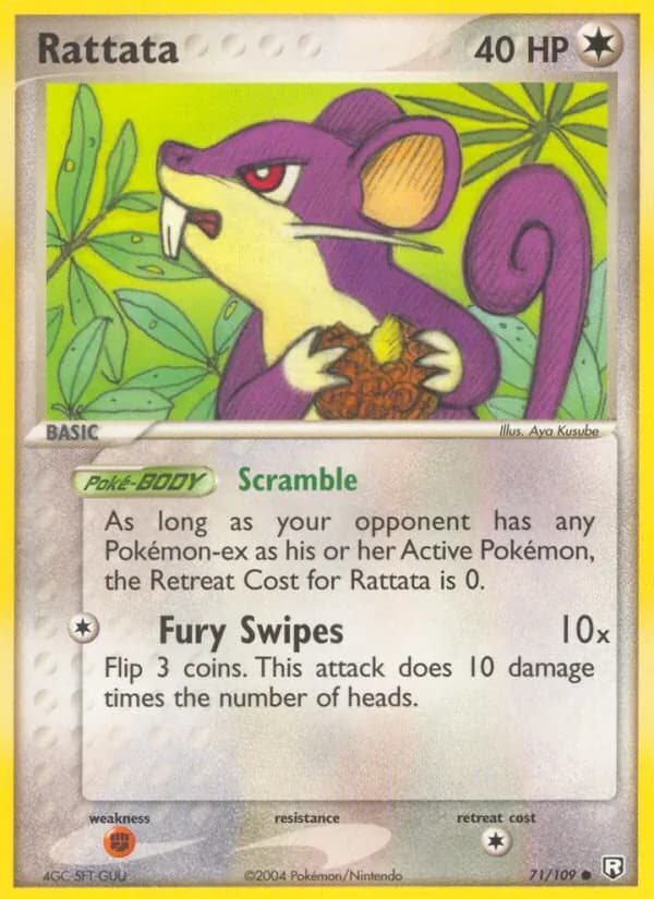 Rattata card in English
