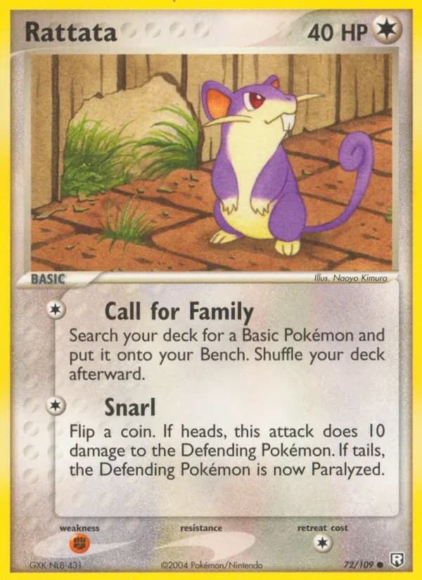 Rattata card in English