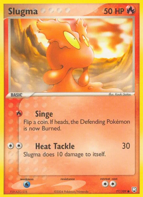 Slugma card in English