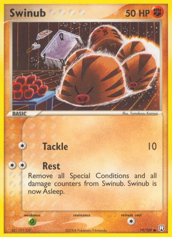 Swinub card in English