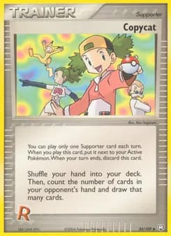 Copycat card in English
