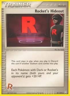 Rocket's Hideout card in English