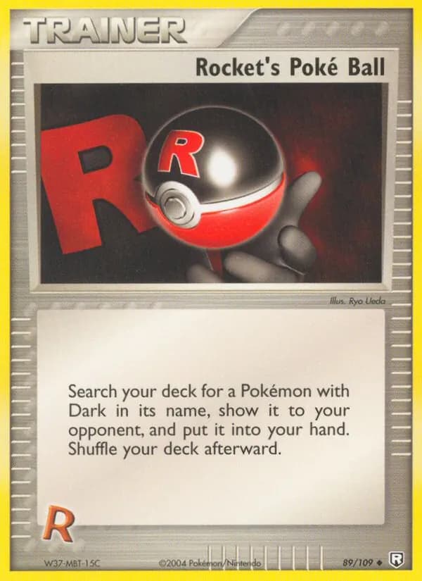 Rocket's Poké Ball card in English