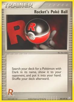 Rocket's Poké Ball card in English