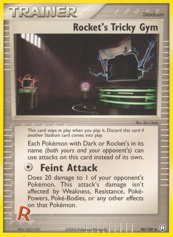 Rocket's Tricky Gym card in English