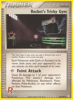Rocket's Tricky Gym card in English