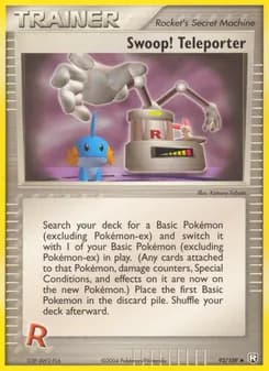 Swoop! Teleporter card in English