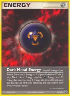 Dark Metal Energy card in English