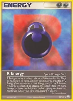 R Energy card in English