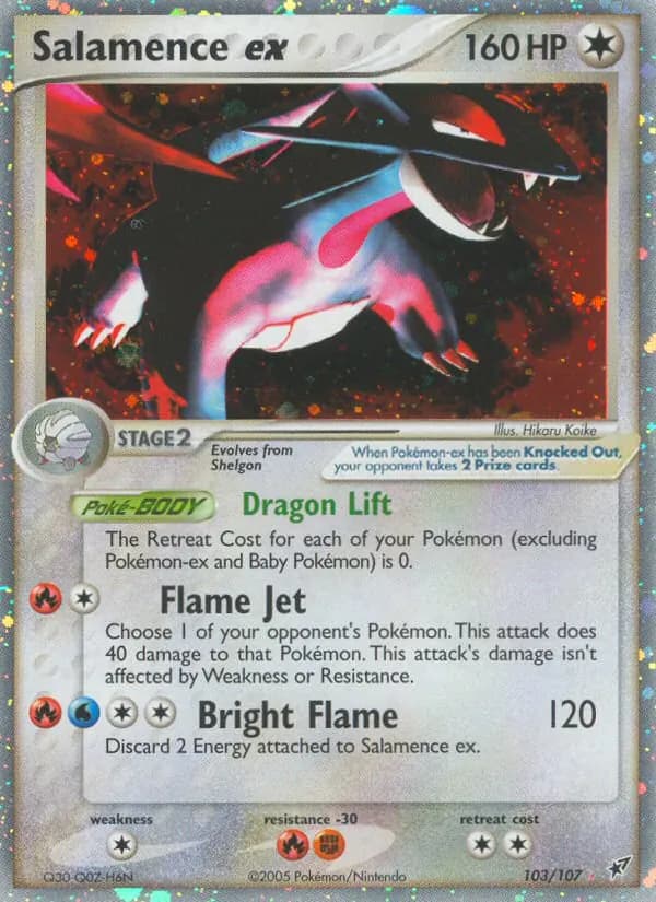 Salamence ex card in English