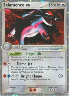 Salamence ex card in English