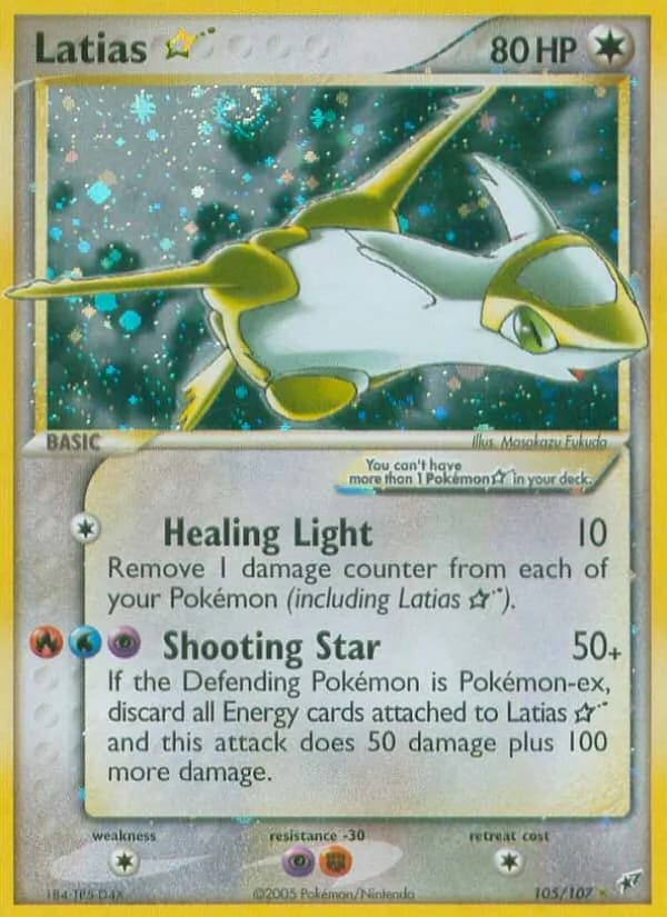 Latias ☆ card in English