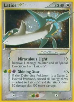 Latios ☆ card in English