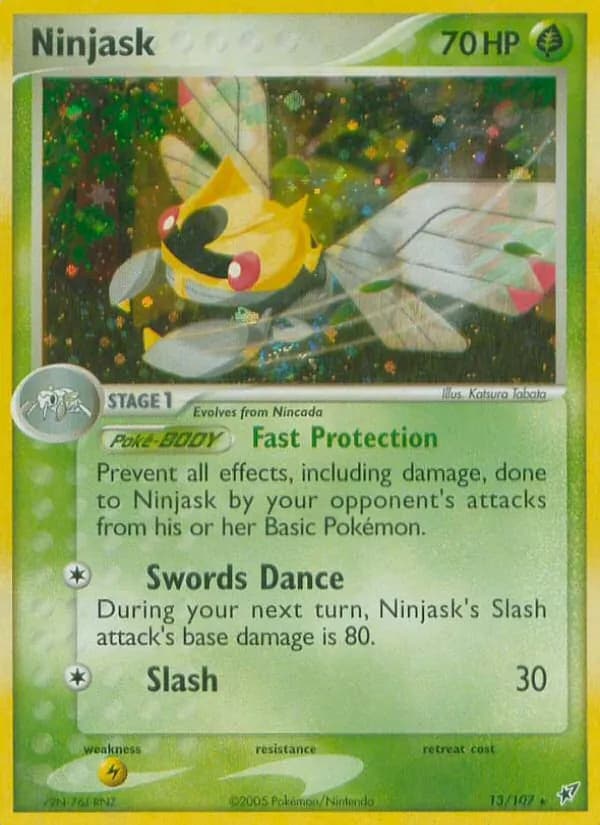 Ninjask card in English